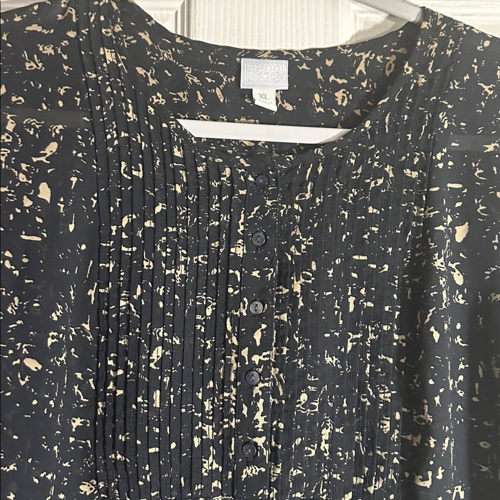 Black and Cream Converse Women's Top - Picture 10 of 10